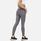 Christmas Gift High Rise Workout Yoga Set Women Matte Coated Faux Leather Leggings Squat Proof Back Waist Pant Sports Bra Workout Clothing