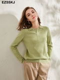 Christmas Gift casual spring autumn thin oversize sweater pullovers Women basic loose square neck cashmere sweater female knit jumper
