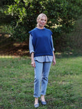Christmas Gift casual spring autumn oversize sweater vest Women basic loose O-neck sleeveless Sweater tank top female