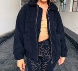 Kukombo Faux Fur Woman Jacket Lamb Wool Autumn Winter Coat Fluffy Warm Solid Thick Teddy Coat Zipped Casual Outwear Femme Veste