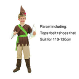 Halloween Kukombo Cosplay Peter Pan Costume For Adult Kids Women Sexy The Wizard Elf Hunter Dress Kids Cartoon Movie Role-Play Clothing Halloween