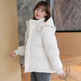 Christmas Gift 2021 New Women's Parkas Winter Jacket Coat Casual Thicken Warm Parka Loose Hooded Overcoat Cotton Padded Jackets Outwear