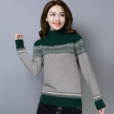 Christmas Gift New Autumn Women Knitted Sweater Pullover Cashmere Turtleneck Sweater Long Sleeve Casual Sweater Female Jumper Pull Femme P216