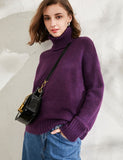 Christmas Gift autumn Winter casual cashmere oversize thick Sweater pullovers Women loose Turtleneck women's sweaters jumper
