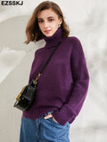 Christmas Gift autumn Winter casual cashmere oversize thick Sweater pullovers Women 2021 loose Turtleneck women's sweaters jumper