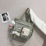 Kukombo Oxford Waterproof Back Pack Women Cute Large-capacity Crossbody Bags Portable Travel Bag Female Small Badge
