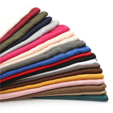 Christmas Gift New Femme Hijab Scarf Muslimen Head Wraps Women Solid Cotton Shawls Pashmina Scarves Foulard Bandana High Quality