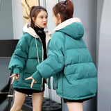 Christmas Gift 2023 New Women's Coats Thicken Warm Cotton Padded Parka Female Outwear Winter Parkas Jacket Fashion Hooded Bread Service Jackets