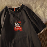 Christmas Gift Good Luck Cattle Top Harajuku Funny Shirt Kawaii Anime T-shirt Ullzang Summer Fashion Goblincore Aesthetic Women Men Couple New