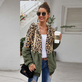 Christmas Gift 2021 Autumn Faux Fur Coat Women Leopard Teddy Coat Ladies Plush Hooded Winter Coat Women Fluffy Fur Teddy Jacket Female