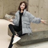 Christmas Gift 2021 New Winter Women's Jacket Thick Warm Bomber Jackets Cotton Padded Parka Coat Female Loose Puffer Parkas Oversize Outwear