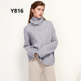 Christmas Gift Autumn Winter Women Knitted Turtleneck Wool Sweaters 2021 Casual Basic Pullover Jumper Batwing Long Sleeve Loose Tops