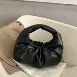 Kukombo New Female Bag Tote Luxury Brand Women's Handbag Soft Pu Leather Shoulder Bags for Women Folds Dumpling Totes Handbags New