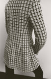 Kukombo Fashion Women's Blazer Plaid Office Lady Pockets Oversized Long Jackets Women Vintage Loose Blazer Female Chic Tops