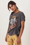 Kukombo Casual Apricot T-Shirt Cartoon Print Soft Cotton Plus Size Short Sleeve High Fashion Oversized Summer Tees Ladies Dropshipping