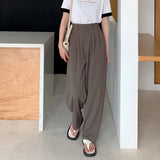 Kukombo Casual Pants Women Various Lengths All-Match Spring Loose Empire Ins Simple College Mujer Solid Trousers Baggy Fashion Classic
