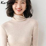 Christmas Gift Women's Winter Turtleneck Sweaters And Pullovers Warm Thin Stretch Sweater Women Winter Knitted Top Autumn Woman Sweaters Jumper