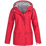 Kukombo 2022 Women's Rain Jacket Wind Hood Women Jacket For Women