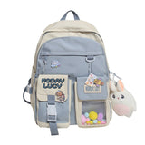 Graduation Gift Big Sale Women Cute Backpack High Capacity Female Harajuku School Bag College Lady Kawaii Cartoons Backpack Fashion Book Girl Bag Student