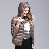 Christmas Gift Winter down jacket women coat warm Ultralight Hooded Jackets Long Sleeve Parka quilted coats Body warmer puffer jacket oversize