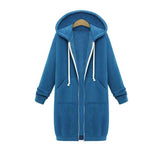 Christmas Gift Autumn Winter Long Hoodie Women Black Sweatshirt Oversized hoodie For Women Long Sweatshirt Hooded Sweatshirt Female 2021