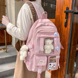 Graduation Gift Big Sale Japanese High School Girls Backpack School Bags For Teenage Girls Multi Pockets New Kawaii Backpack Women Harajuku Cute Mochila