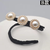 2022 Korean Version of The Lazy Essential Flower Coil Hairpin Sweet New Braided Hair DIY Hairband Hair Accessories for Women