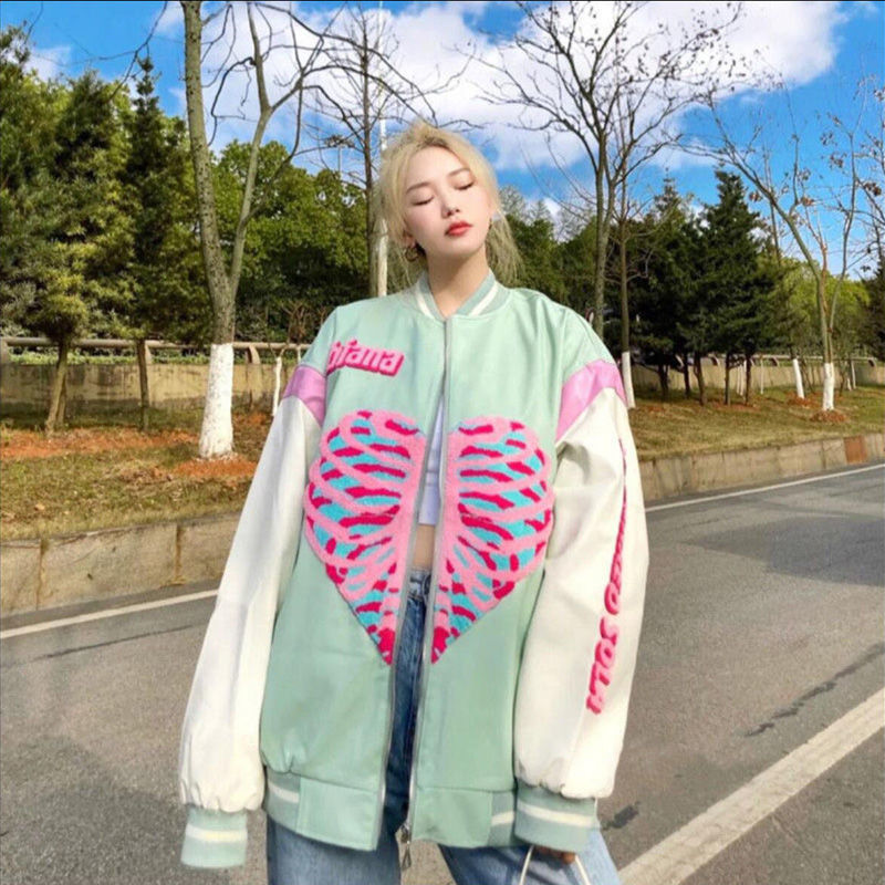Kukombo Kawaii Heart Anime Hoodies Zipper Print Cardigan Jacket Harajuku Korean Funny Cute Sweatshirt Alt Girl Y2K Fleece Hoodie Jackets220920