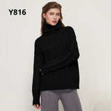 Christmas Gift Autumn Winter Women Knitted Turtleneck Wool Sweaters 2021 Casual Basic Pullover Jumper Batwing Long Sleeve Loose Tops
