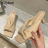 Christmas Gift Eilyken Women Bohemian Slippers 2021 New Summer Outdoor Non-slip Beach Shoes Flip Flops Slip On Slippers Slides Zapatos Mujer