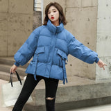 Christmas Gift 2021 New Winter Women's Jacket Thick Warm Bomber Jackets Cotton Padded Parka Coat Female Loose Puffer Parkas Oversize Outwear