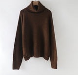 Christmas Gift autumn Winter casual cashmere oversize thick Sweater pullovers Women loose Turtleneck women's sweaters jumper
