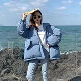 Christmas Gift Winter Fashion Loose Winter Cotton Overcoat Down Jacket Cotton-Padded Clothes Women's Short Style Cotton-Padded Jacket clothes