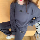 Christmas Gift oversize Hoodie Set women shiny spring autumn loose hooded top two piece set women tracksuits Starry sky sweatshirts female