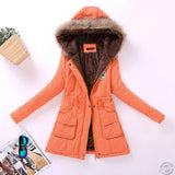 Christmas Gift Fitaylor New Winter Women Jacket Medium-long Thicken Outwear Hooded Wadded Coat Slim Parka Cotton-padded Jacket Overcoat