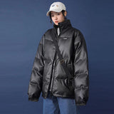 Christmas Gift Women cotton padded jacket winter Korean loose standing collar bread set thick Japanese cotton ins commute oversized coat