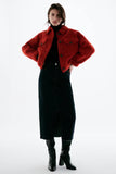 Kukombo Winter New Henin Fur Coat Sheepsheared Grain Coat Women's Short Lamb Loose European Station Wool Coat Thick Jacket