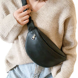 Kukombo  Casual Waist Bag Casual Women Chest Bag Fashion Shoulder Bags Female Pu Leather Belt Bags Female Bolso Fanny Pack