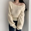 Christmas Gift New Female Sweater Women Winter Pullover Knitting Overszie Long Sleeve Girls Tops Loose Sweaters Knitted Outerwear Thin Sexy