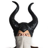 Halloween Kukombo Sleeping Curse Horn Headgear Maleficent Mask Cosplay Peripheral Halloween Props Maleficent Witch Horns Hat