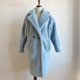 Christmas Gift 2021 Winter Thicken Warm Faux Fur Teddy Coat Women Fashion Basic Lambswool Oversized Jacket Coats Street Fluffy Long Overcoat