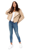 Kukombo Short Loose Pu Leather Jacket Autumn Winter Soft Faux Leather Jacket Street Casual Outwear Ladies Biker Jacket