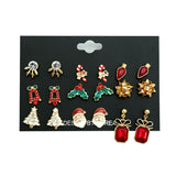 Christmas Gift Christmas Stud Earrings For Women Santa Claus Snowflake Earrings Women Accessories Gift Fashion Jewelry Wholesale New Years 2021