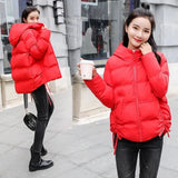 Christmas Gift 2021 New Women's Coats Parkas Winter Jacket Fashion Hooded Bread Service Jackets Thick Warm Cotton Padded Parka Female Outwear