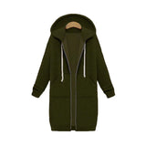 Christmas Gift Autumn Winter Long Hoodie Women Black Sweatshirt Oversized hoodie For Women Long Sweatshirt Hooded Sweatshirt Female 2021