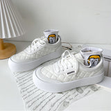 Kukombo Sneakers Japan White Women's Sports Shoes Casual Canvas Flat Designer 2022 Summer Platform Rubber Vulcanize Running Athletic