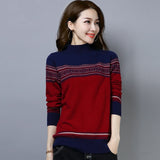 Christmas Gift New Autumn Women Knitted Sweater Pullover Cashmere Turtleneck Sweater Long Sleeve Casual Sweater Female Jumper Pull Femme P216