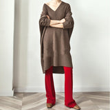 Christmas Gift NEW Autumn Sweater Women Dress Winter Long sleeve Sweater Knitted Dresses Long loose Maxi Oversize Dresses Knitting Robe Vestido