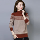 Christmas Gift New Autumn Women Knitted Sweater Pullover Cashmere Turtleneck Sweater Long Sleeve Casual Sweater Female Jumper Pull Femme P216