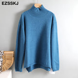 Christmas Gift Autumn Winter basic oversize thick Sweater pullovers Women 2021 loose cashmere  turtleneck Sweater Pullover female Long Sleeve